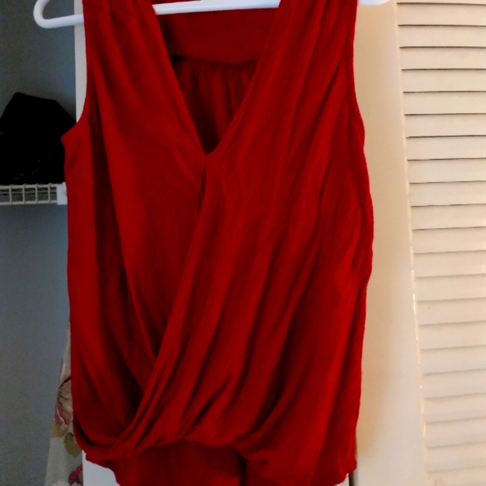 Red blouse